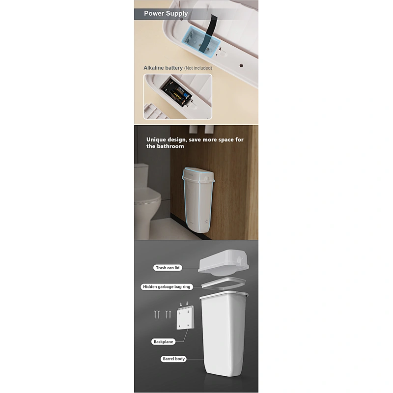 SVAVO Sensor Lady sanitary bin 12L Trash cans automatic Sanitary bin hygiene bins