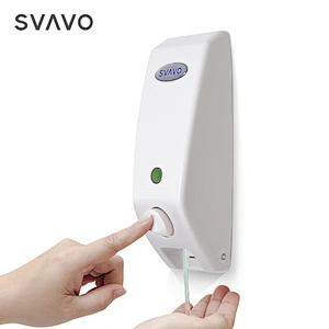 SVAVO 400ml Wall Mounted ABS Shower Gel Shampoo Manual Hand Sanitizer Soap Dispenser