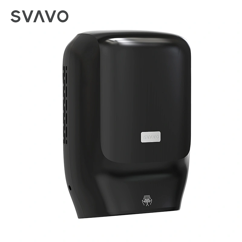 SVAVO Factory directly sale 1400w Wall Mounted jet hand dryer black