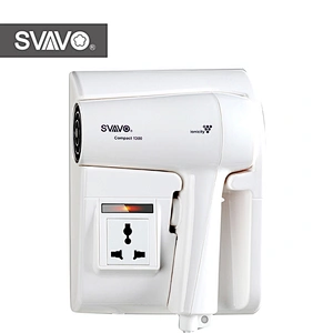 SVAVO Compact Ionic Wall Mounted Hotel Hair Dryer Low Radiation High Speed Hair Dryer Ionic,negative Ion Generator 1300,1300W