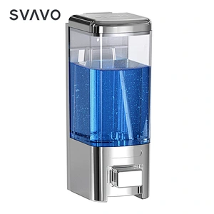 SVAVO wall mounted White Shower soap dispenser for kitchen with chrome color V-8101
