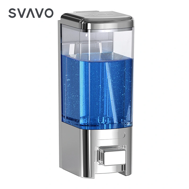 SVAVO wall mounted White Shower soap dispenser for kitchen with chrome color V-8101