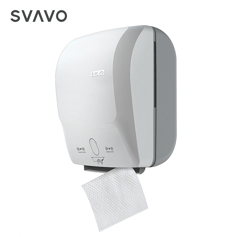 Plastic toilet automatic one handed towel paper dispenser