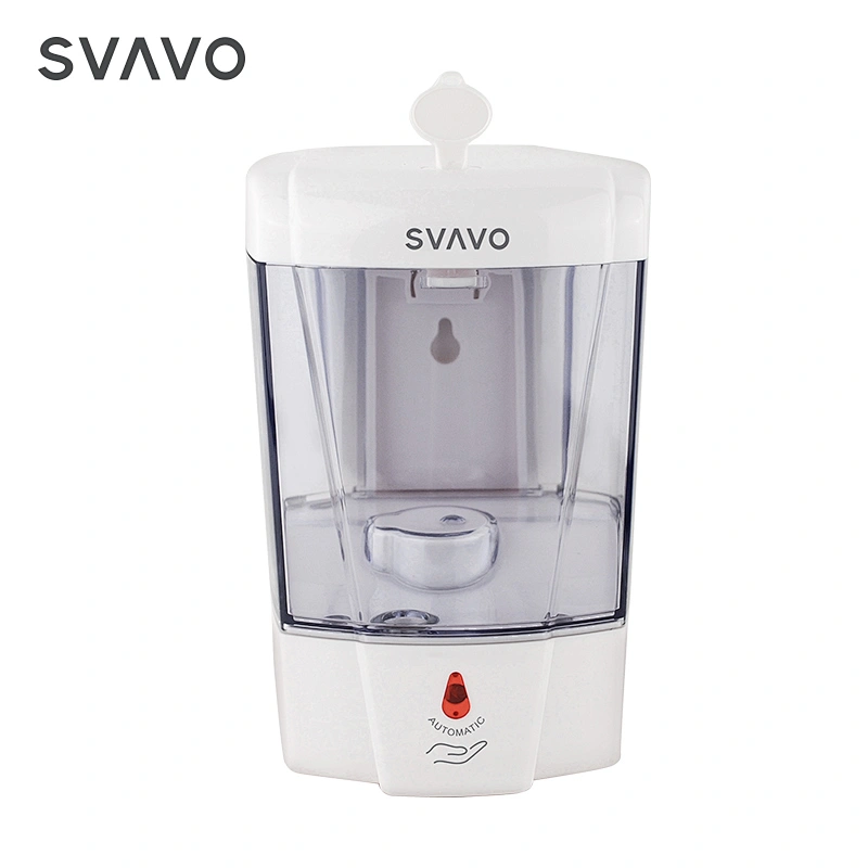 Amazon best seller hotel plastic 600ml automatic liquid soap hand wash dispenser