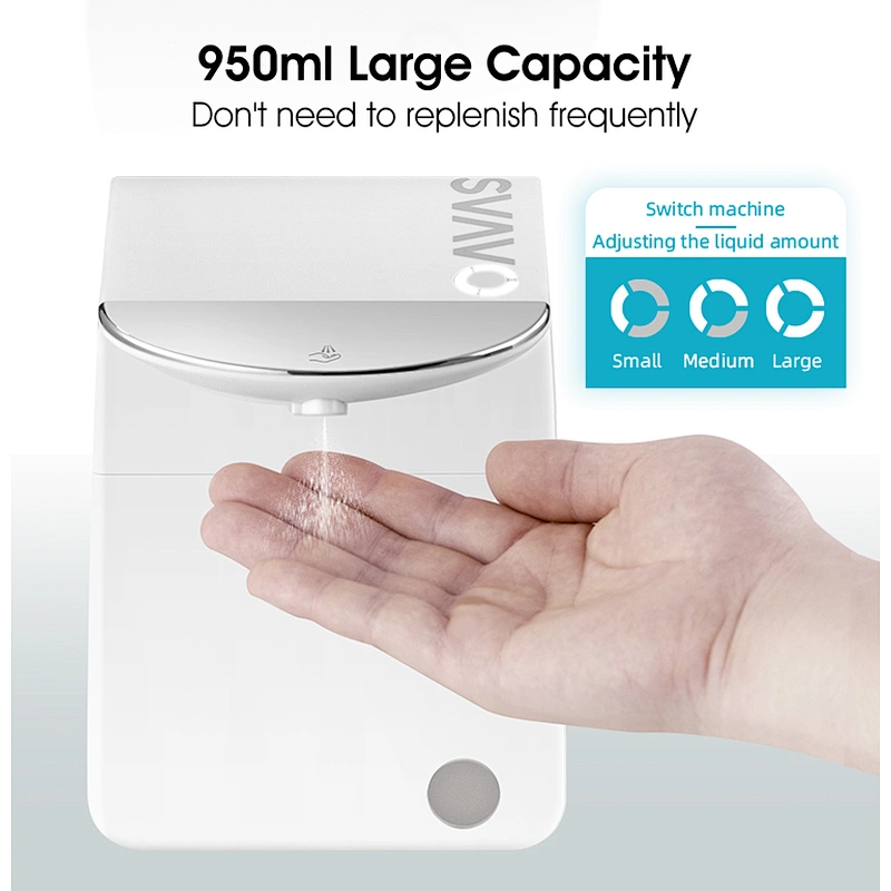 Automatic Alcohol Spray Soap Dispenser OS-0480 Popular Commercial Wall-mounted 950ML SVAVO Hospital Hand Sanitizer Dispenser