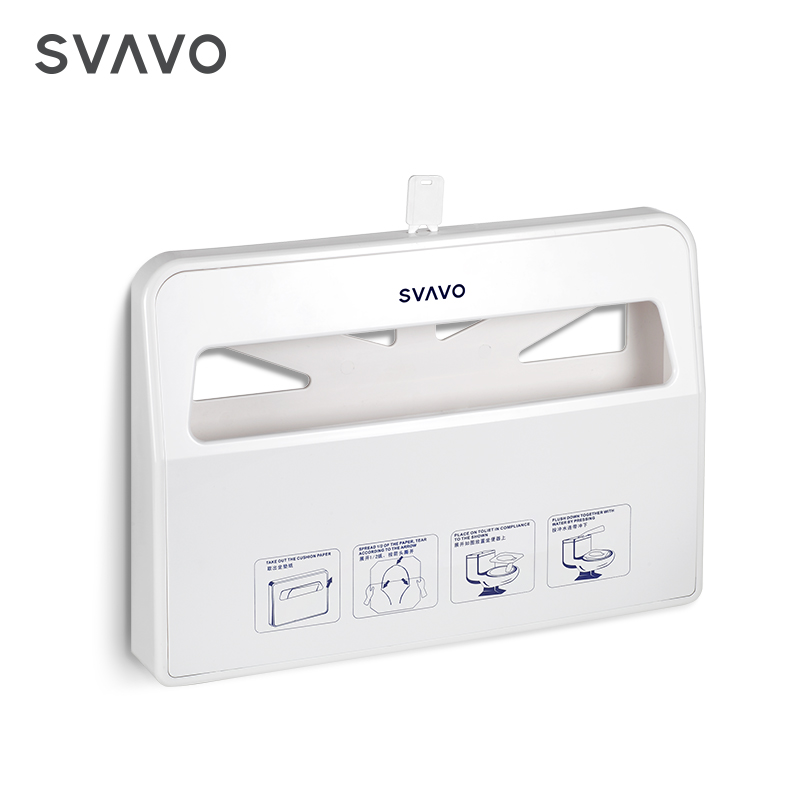 SVAVO ABS Plastic Wall Mounted disposable toilet seat pad cover paper dispenser