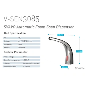 Electric automatic sensor foam liquid soap motor pump dispenser