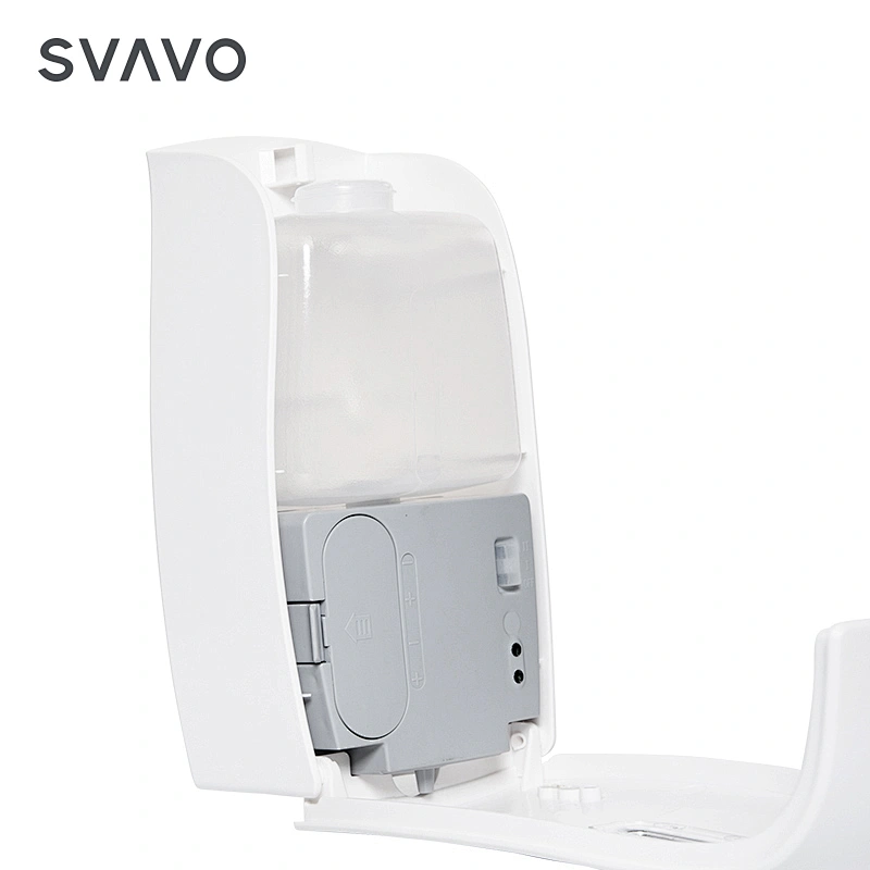 Plastic bathroom accessories toilet wall mounted automatic sensor 600ml hand foam liquid soap dispenser