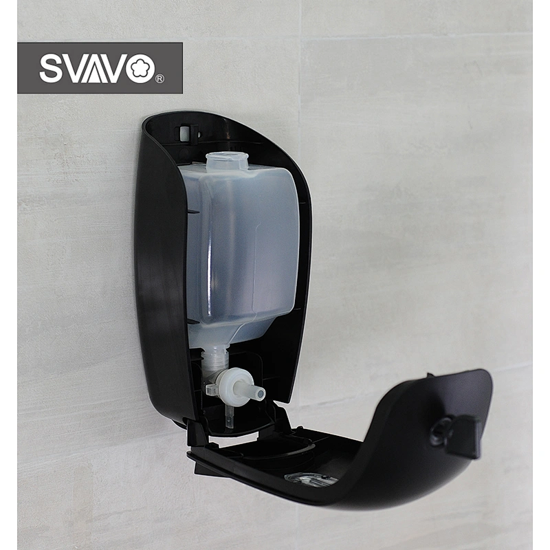 Luxury Black Hand Press Manual Soap Dispenser for public bathroom, hotel
