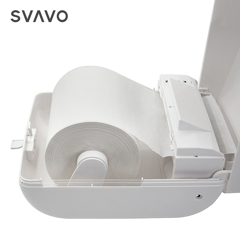 SVAVO Wall Mount Bathroom Touchless Sensor Auto Cut Hand Tissue Roll Towel Automatic Paper Dispenser