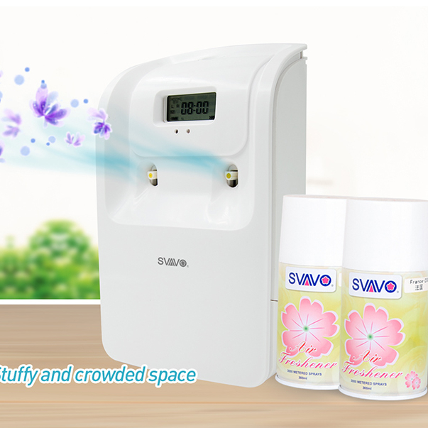 Newest selling office automatic spraying perfume dispenser air freshener aerosol dispenser