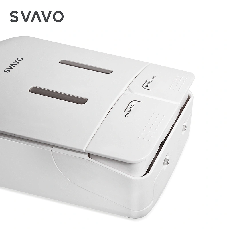 2022 New Design Double Head Wall-mounted Hotel Bathroom Hand Sanitizer Shampoo Dispenser Manual Soap Dispenser
