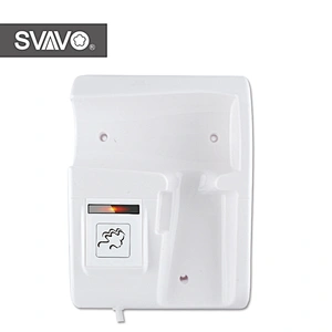 1300W ABS plastic low noise wall mounted hair dryer for hotel bathroom