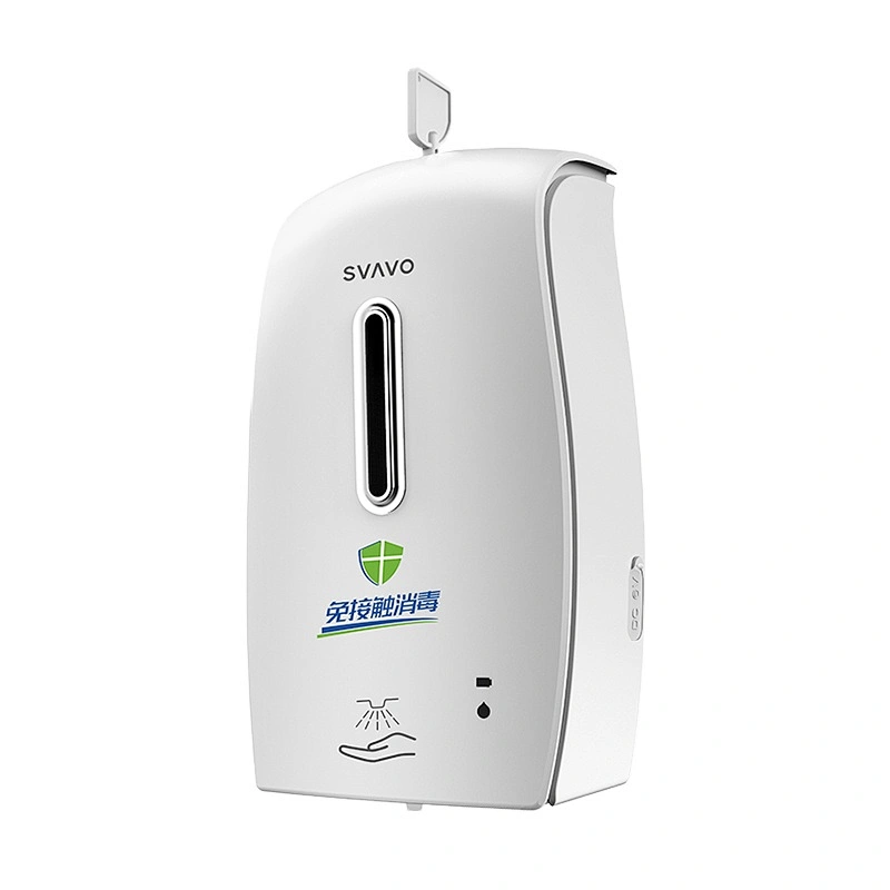 wall mounted hot selling good quality SVAVO alcohol Automatic Spray Hand Sanitizer Dispenser PL-151049