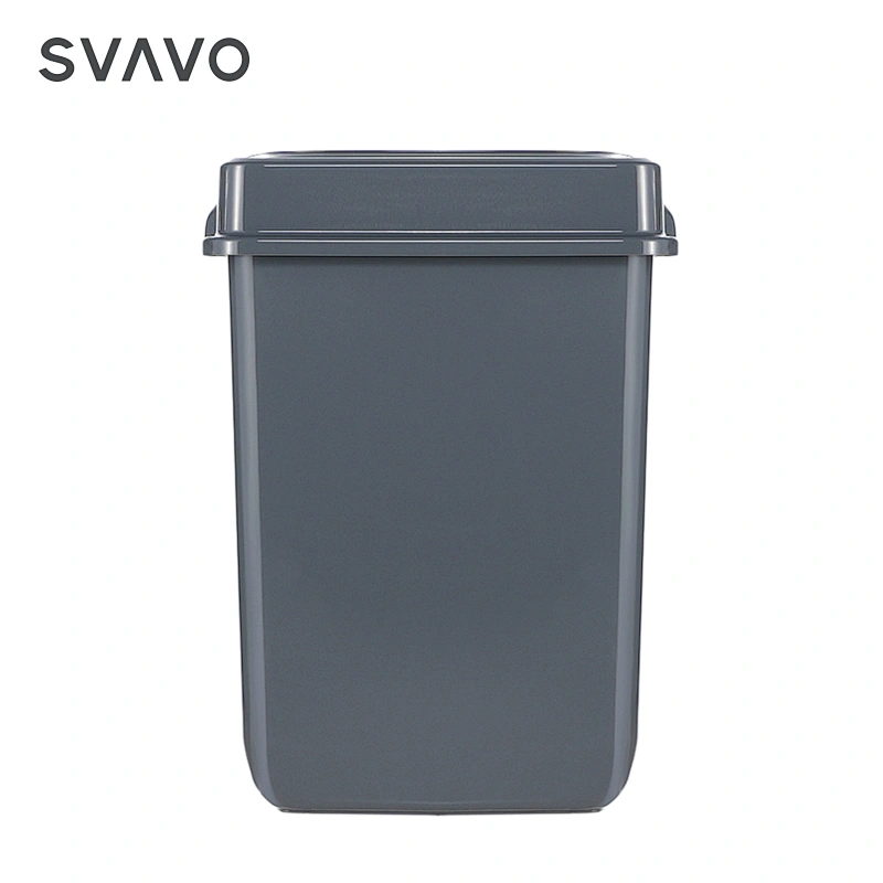 Custom logo under desk office paper recycling basket plastic modern trash can