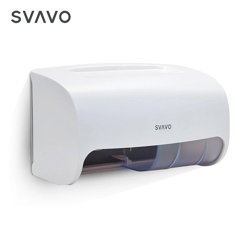 Wholesale Bathroom accessories wall hanging Tissue paper Holder Toilet Double Roll Paper towel Dispenser