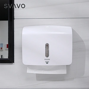 Wall-Mounted Commercial Paper Towel Dispenser White  Bathroom Hand Towel Dispenser with Lock Design Large Capacity C-fold