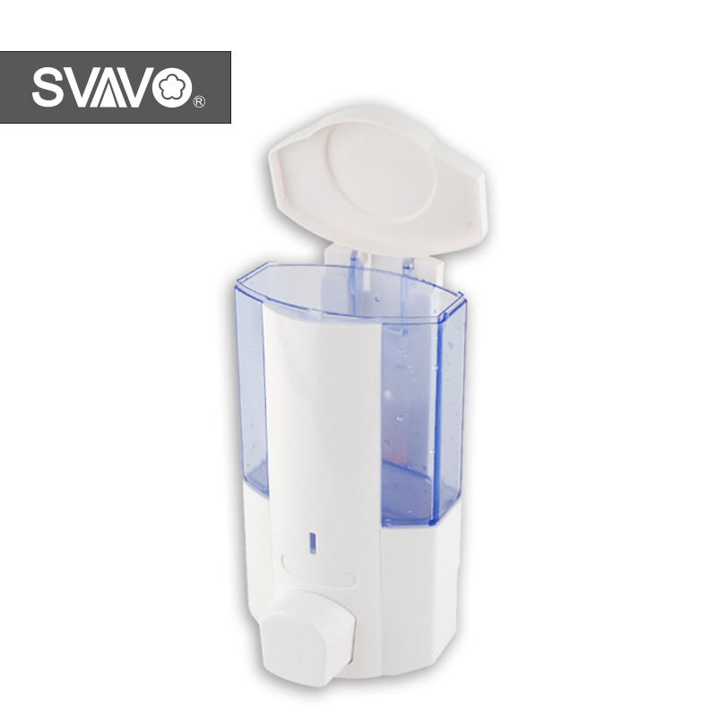 Wall Mounted Liquid Hand Sanitizer Dispenser White Color Manual Soap Dispenzer for Bathroom Home Hotel Public Places Availible