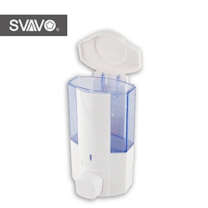 Wall Mounted Liquid Hand Sanitizer Dispenser White Color Manual Soap Dispenzer for Bathroom Home Hotel Public Places Availible