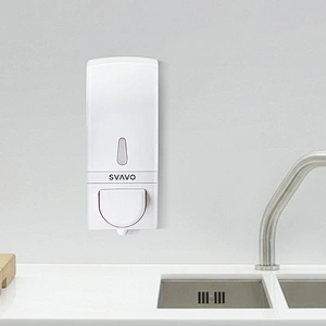 ABS Plastic Refillable 700ml Wall Mounted manual type foam hand Soap Dispenser