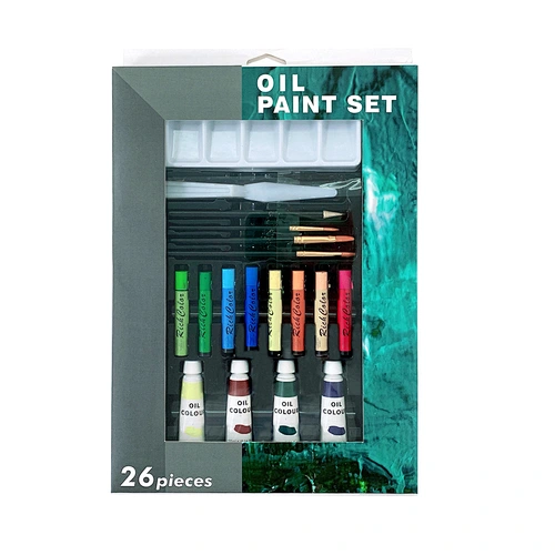 set of oil paint