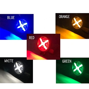 OVOVS new design car led spot driving light white red green DRL 6' 60w led auxiliary light for j-eep car auxiliary light
