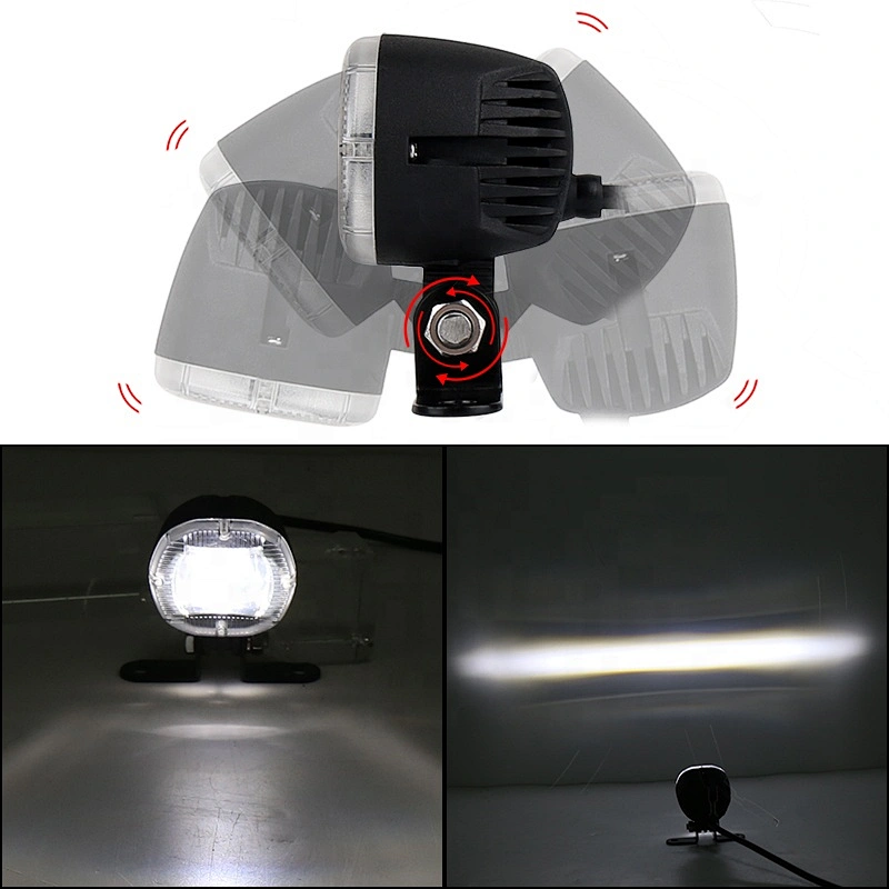 OVOVS Led Forklift Light Heavy Duty Safety Warning Forklift Light 10w Work Light White Blue Red Line Beam