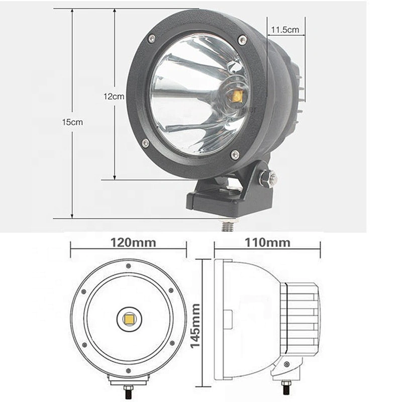 OVOVS 25w hid lighting Spot Offroad LED Working Lights for 4X4 4WD SUV Marine