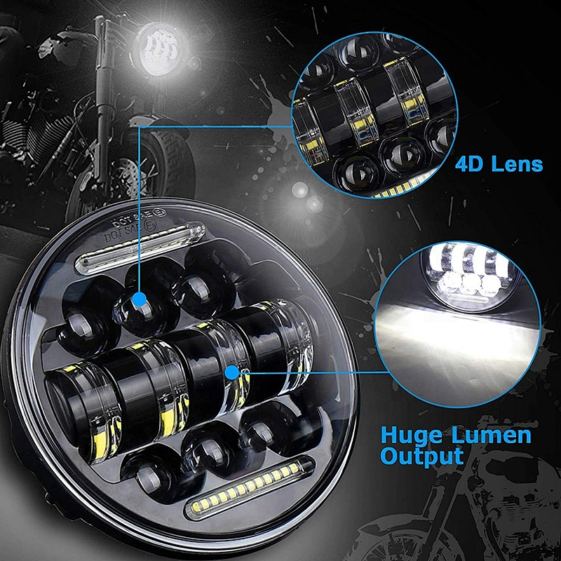 OVOVS 5 3/4 inch 66w led headlamp high low beam drl led motorcycle headlight 5.75