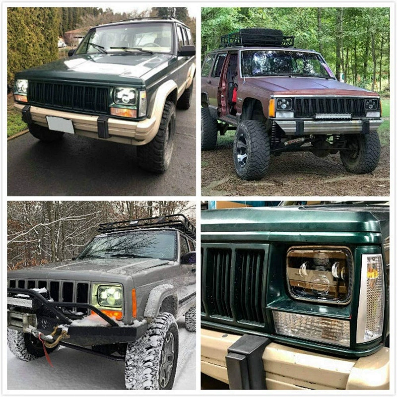 OVOVS Rectangular Led Headlamp Offroad Trucks High Low 6x7