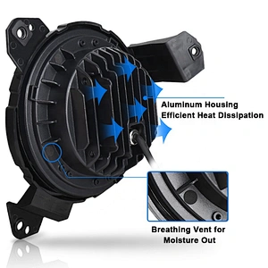 OVOVS New Upgrade Design 9 inch Led Headlight with 