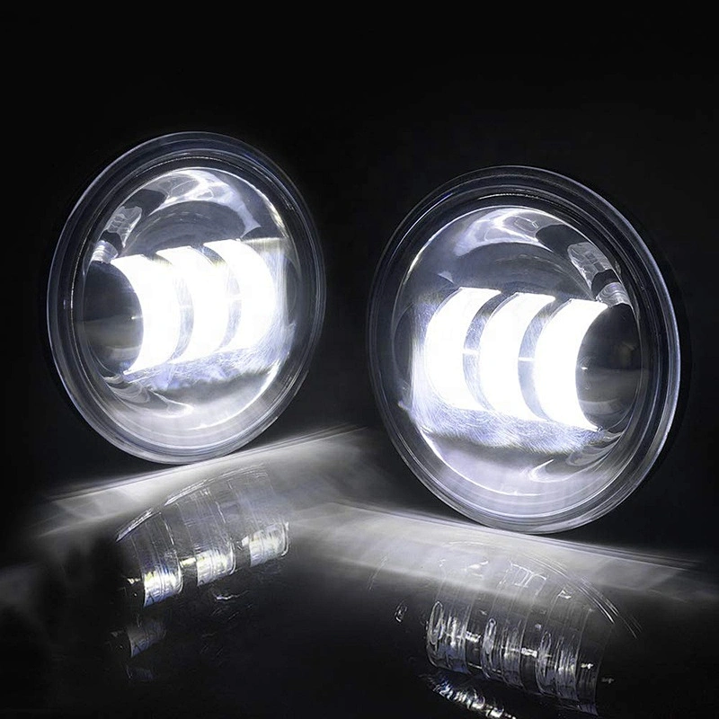OVOVS 30w 4.5 inch round led fog light for H-arley motorcycle auxiliary fog lamp