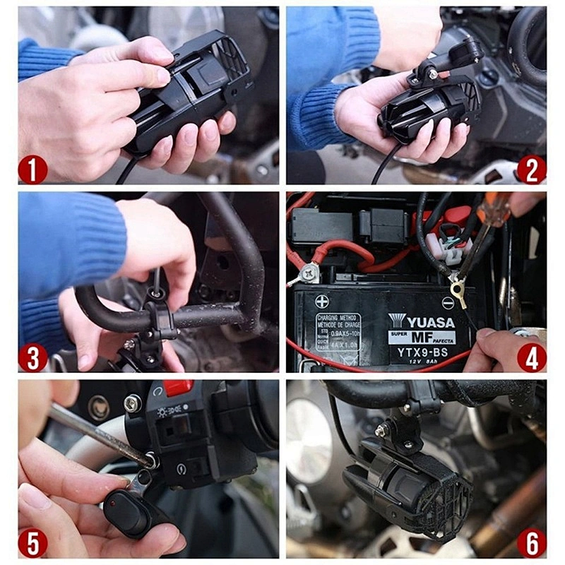Universal for BMW Motorcycle LED Auxiliary Lights Fog Lights For BMW R1200GS/ADV/F800GS/F700
