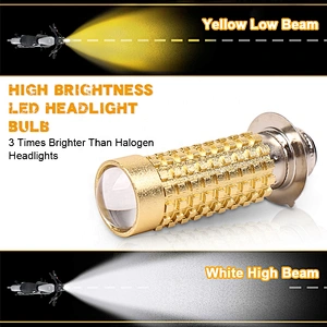 OVOVS Motorcycle led headlight bulb 30W High Low Beam Headlamps for Harley Honda Yamaha