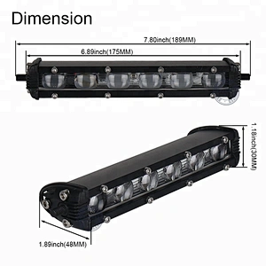 OVOVS 18W Led Light Bar Trucks Vehicles Slim Driving Light Bar Spot Flood Light bars