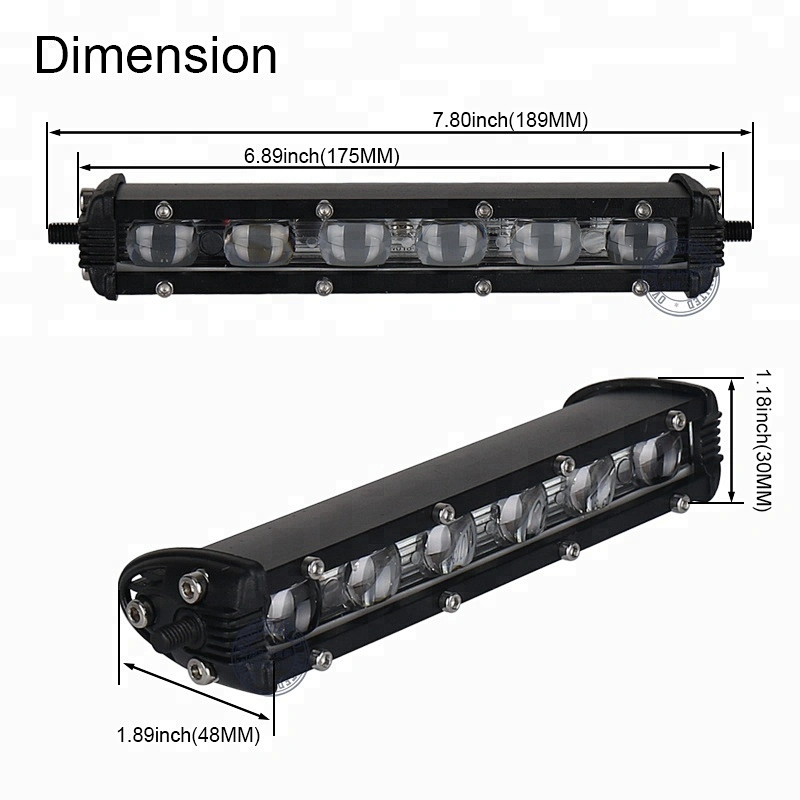 OVOVS 18W Led Light Bar Trucks Vehicles Slim Driving Light Bar Spot Flood Light bars