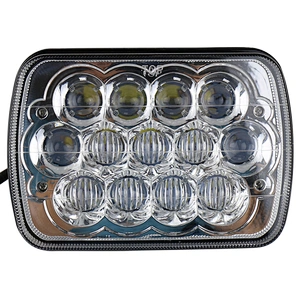 OVOVS 5x7 inch Square Headlight 65w 4D lens with High/Low Beam led headlamps Auto parts for TJ CJ YJ