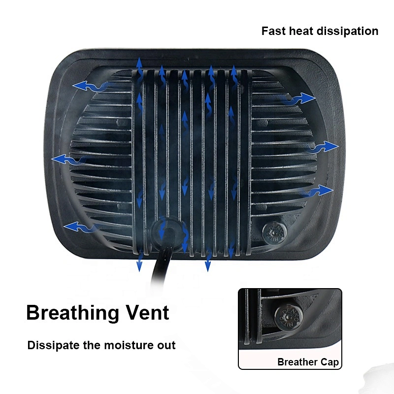 OVOVS Off Road 5X7'' black bezel square led headlight with high/low beam fits for Jeep Toyata Hummer