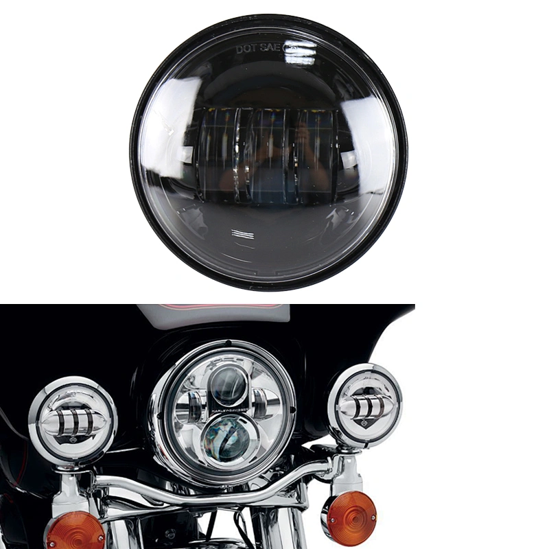 Auto lighting system OVOVS Wholesale 4.5'' Round Fog Light Projector Kits 30W Led Motorcycle Fog light for H-arley