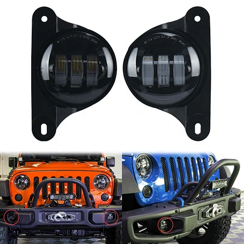 OVOVS 30w Led Fog Lights for 10th Anniversary Front Bumper for JK 07-13 Fog Light Kits