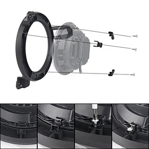 Newest JL Wrangler Headlight Mounting Bracket Round Ring Brackets for Jeep wrangler JL 2018+
