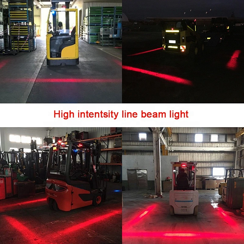 OVOVS 12v 60v Led Red Line Led Forklift Warehouse Danger Area Zone Pedestrian Safety Warning Light