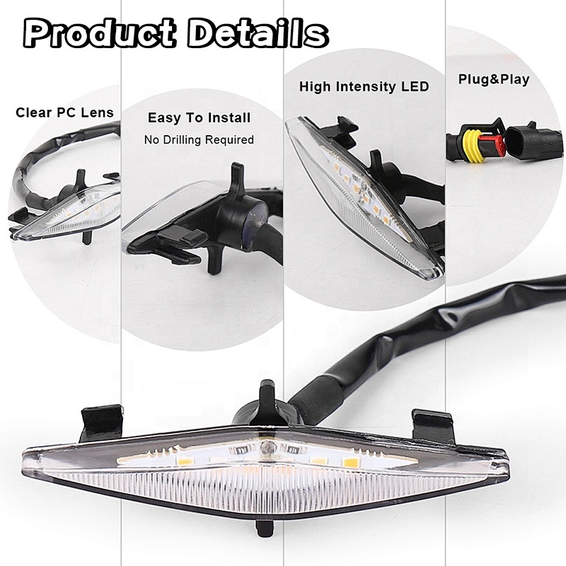 OVOVS 12v Amber Grille Lights Diamond Shape Grill Front Light for Toyota 4Runner TRD Pro Grille