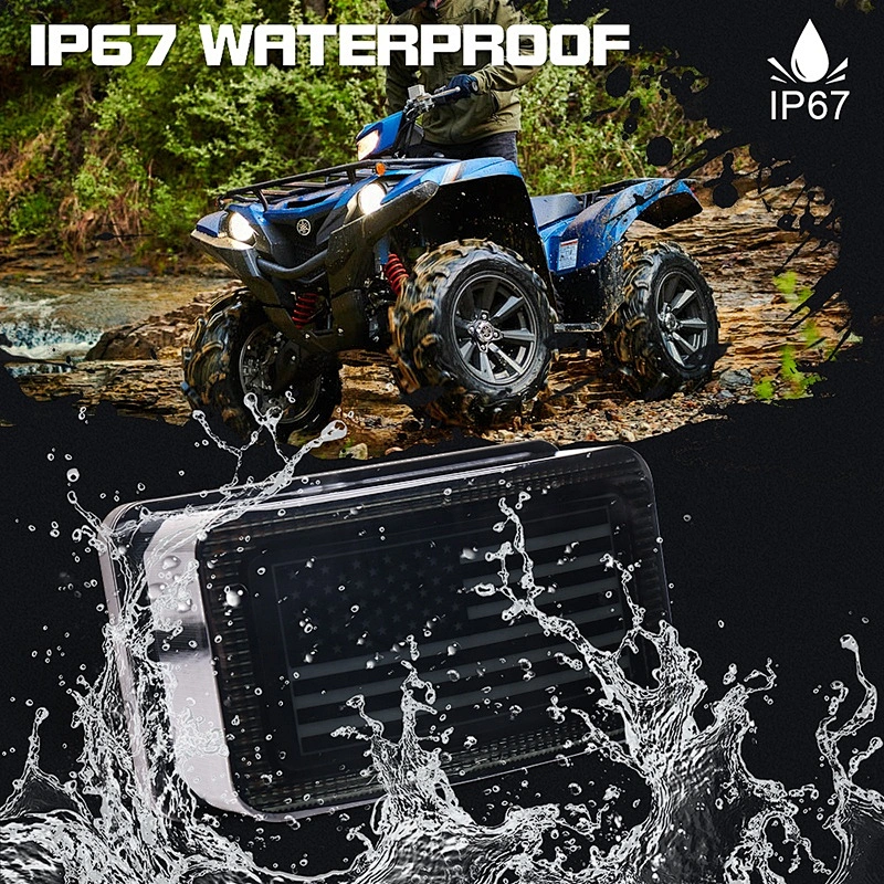 OVOVS Smoked ATV Tail Light 10-36V Led Brake Tail Light ATV UTV 4x4 Yamaha Grizzly Viking Rhino Big Bear Kodiak Bruin Wolverine