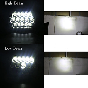 Auto parts best price 5X7inch square headlight 45w 12v led offroad car light for truck