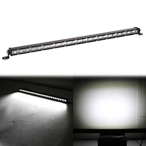OVOVS 26inch Single Row 72W LED Driving Light Bar Truck Light bar with Spot flood for Offroad Vehicles