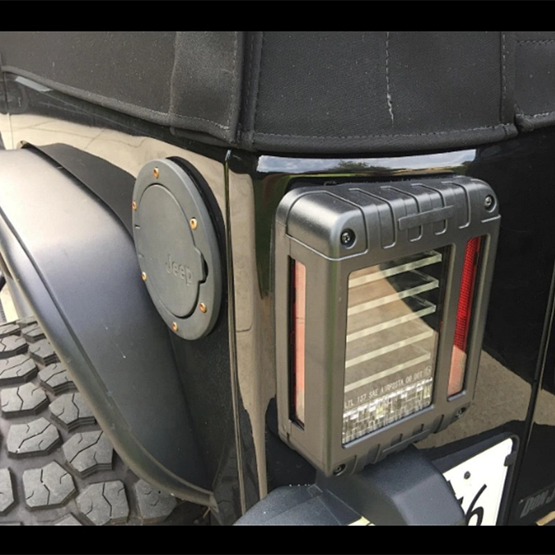 OVOVS Led Tail Light With CE Certificate US/EU version Led Rear Light Auto Parts 12V DC Tail Lights for Jeep Wrangler JK