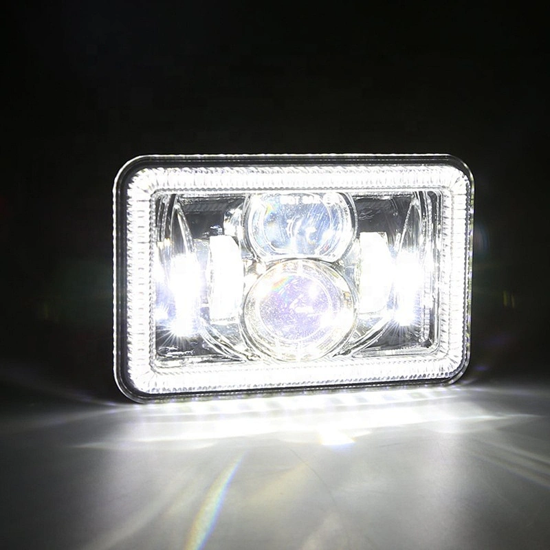 OVOVS Truck 4x6 Led Projector Headlight with Halo Ring Angel Eye 4X6