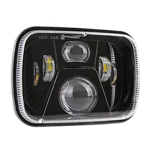 OVOVS Rectangular Led Headlamp Offroad Trucks High Low 6x7