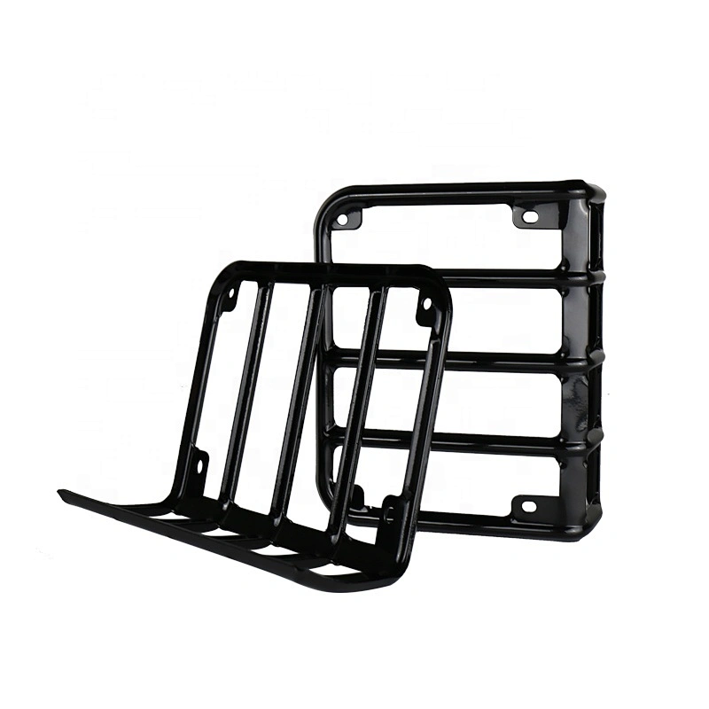 OVOVS Black Stainless Steel Tail Light Cover Jk Rear Light Guard Cover Protector for Jeep Wrangler JK Accessories